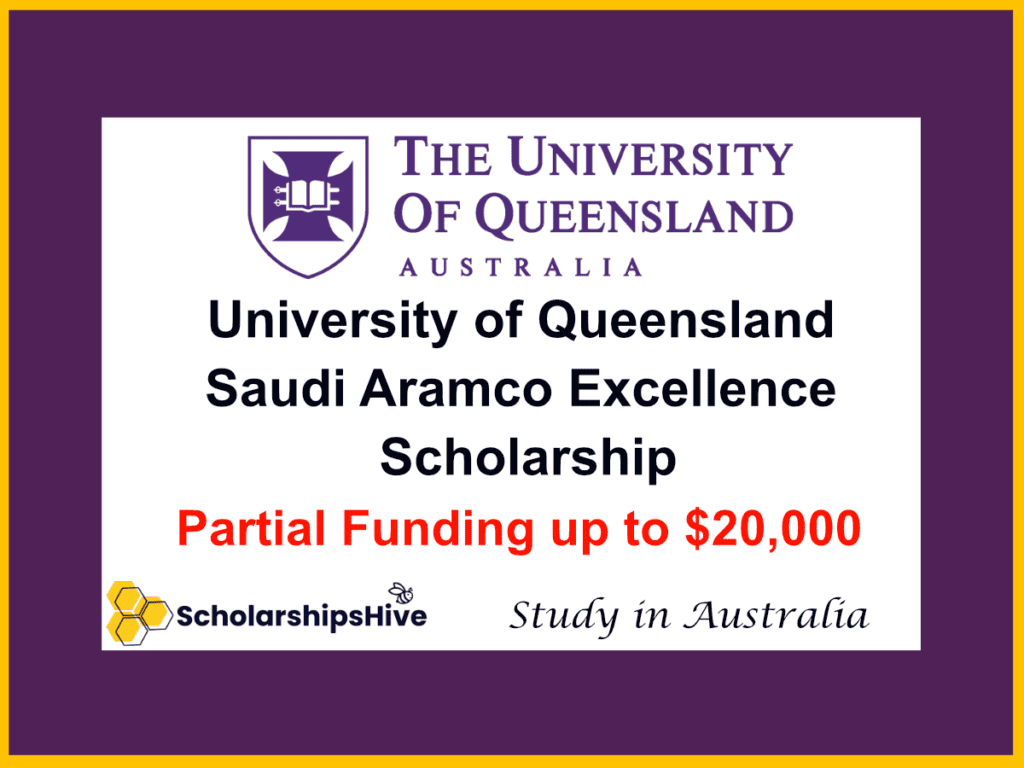 university of queensland saudi aramco scholarship