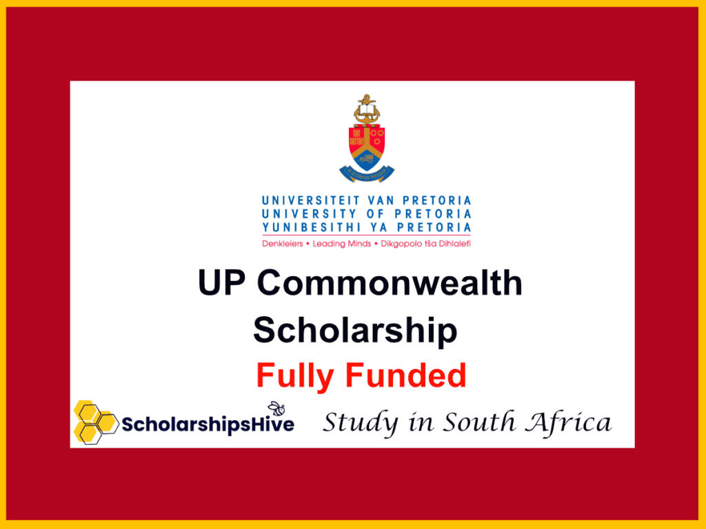 UP Commonwealth Scholarship – Fully Funded PhD in South Africa