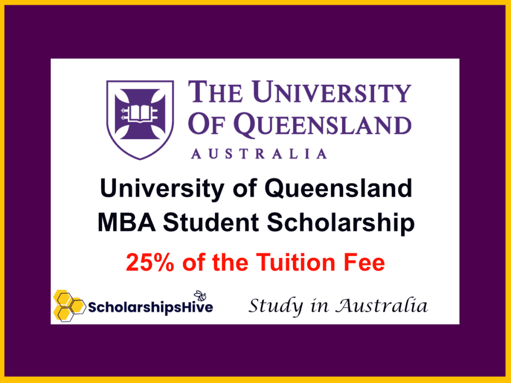 University of Queensland MBA Student Scholarship