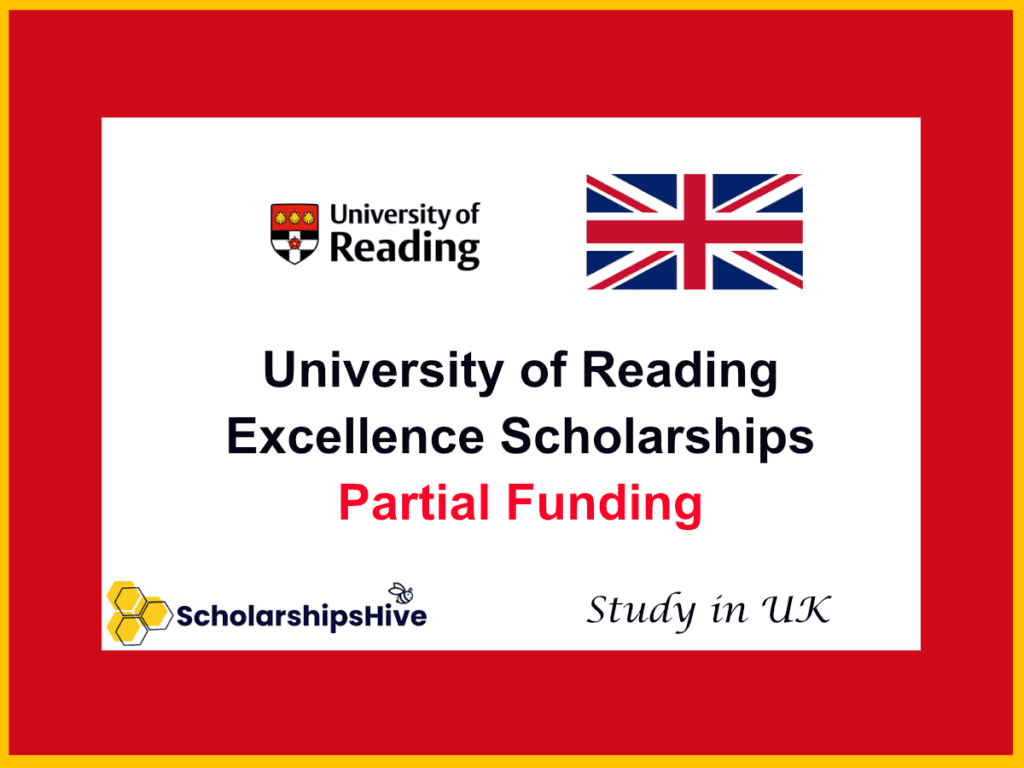University of Reading Excellence Scholarships for UK Partial Tuition Fee Discount