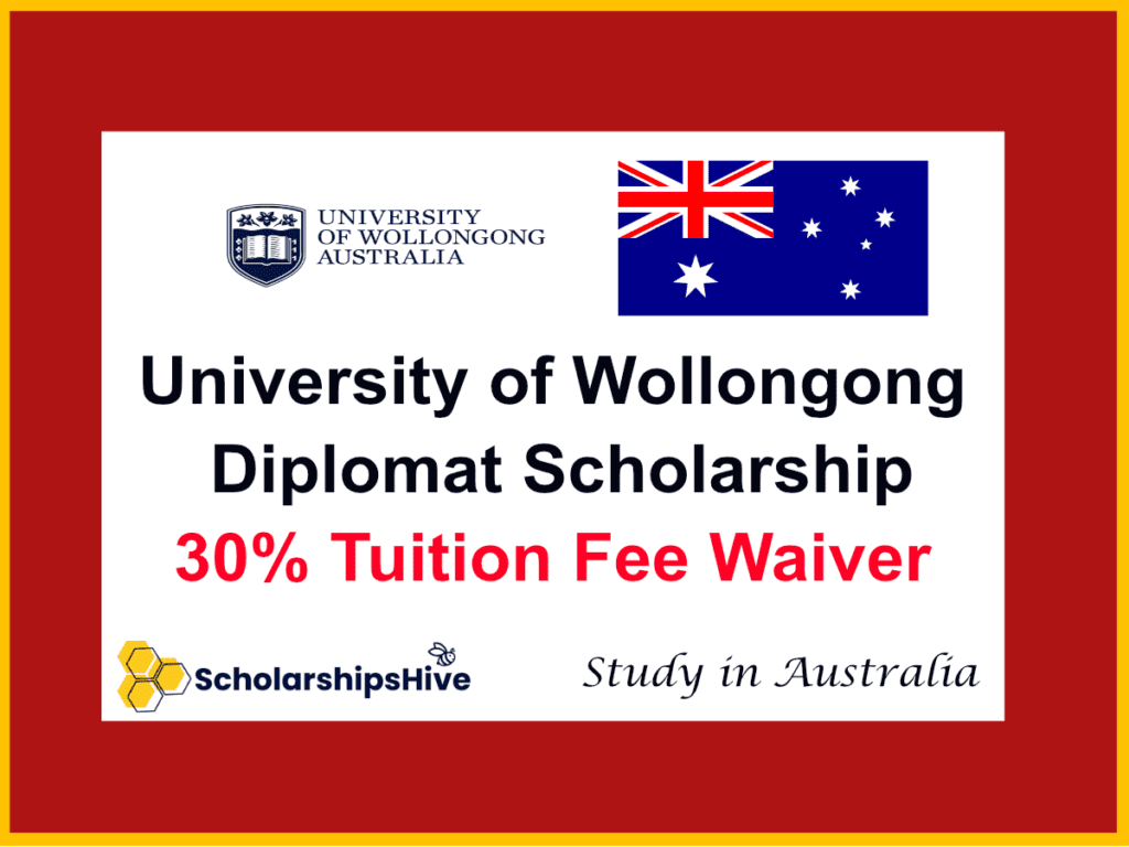 University of Wollongong Diplomat Scholarship for International Students: 30% Tuition Fee Waiver