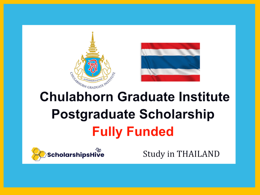 Chulabhorn Graduate Institute Postgraduate Scholarship Thailand