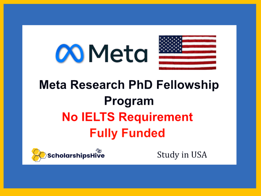 Meta Research PhD Fellowship Program USA