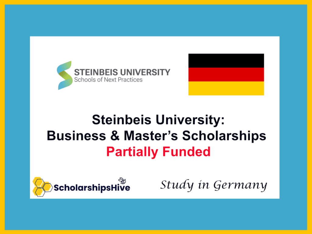 Steinbeis University: Business & Master’s Scholarships, Germany | Partial Funding