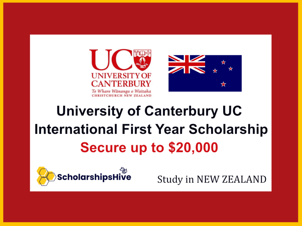 University of Canterbury UC International First Year Scholarship