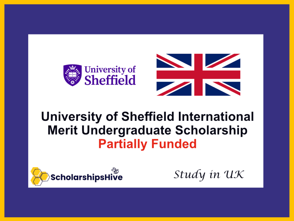 University of Sheffield International Merit Undergraduate Scholarship, United Kingdom: Partial Tuition Fee Waiver