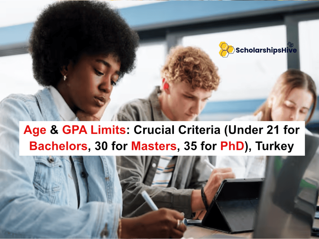 Age & GPA Limits: Crucial Criteria (Under 21 for Bachelors, 30 for Masters, 35 for PhD), Turkey