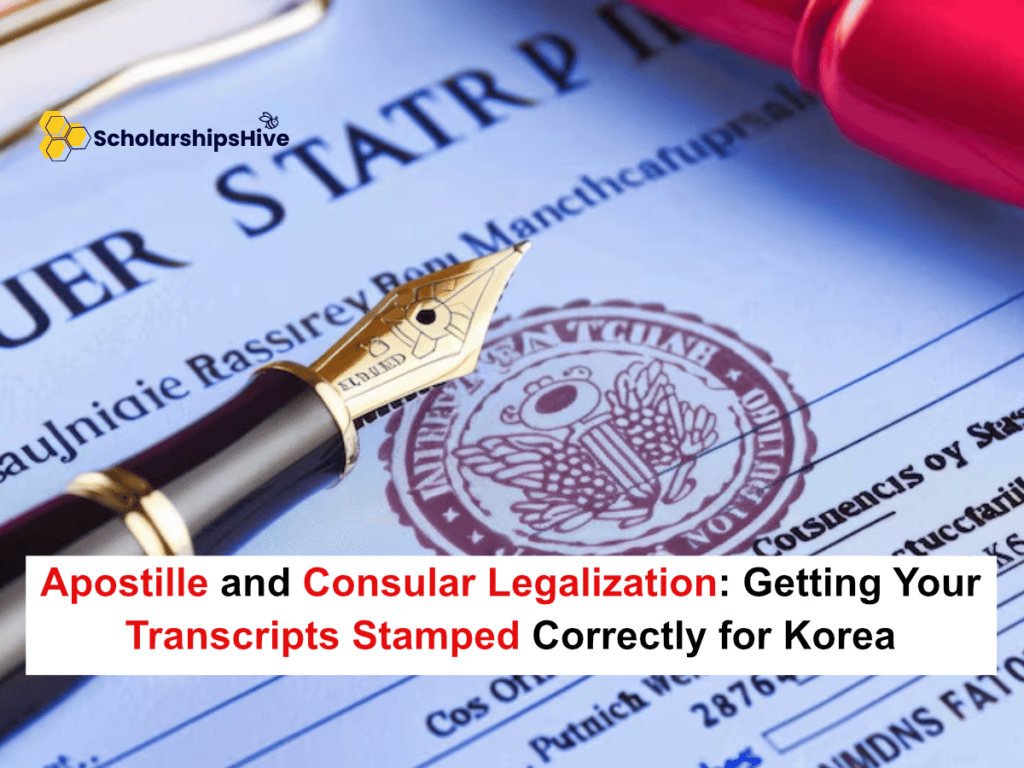 Apostille and Consular Legalization: Getting Your Transcripts Stamped Correctly for Korea