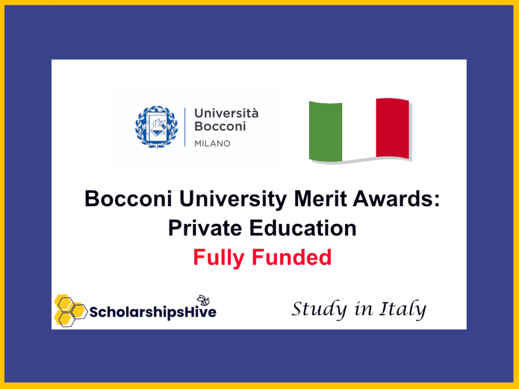 Bocconi University Merit Awards: Private Education, Italy | Fully Funded