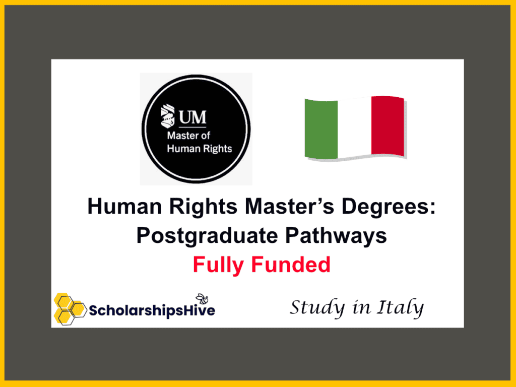 Human Rights Master’s Degrees, Italy: Postgraduate Pathways | Fully Funded