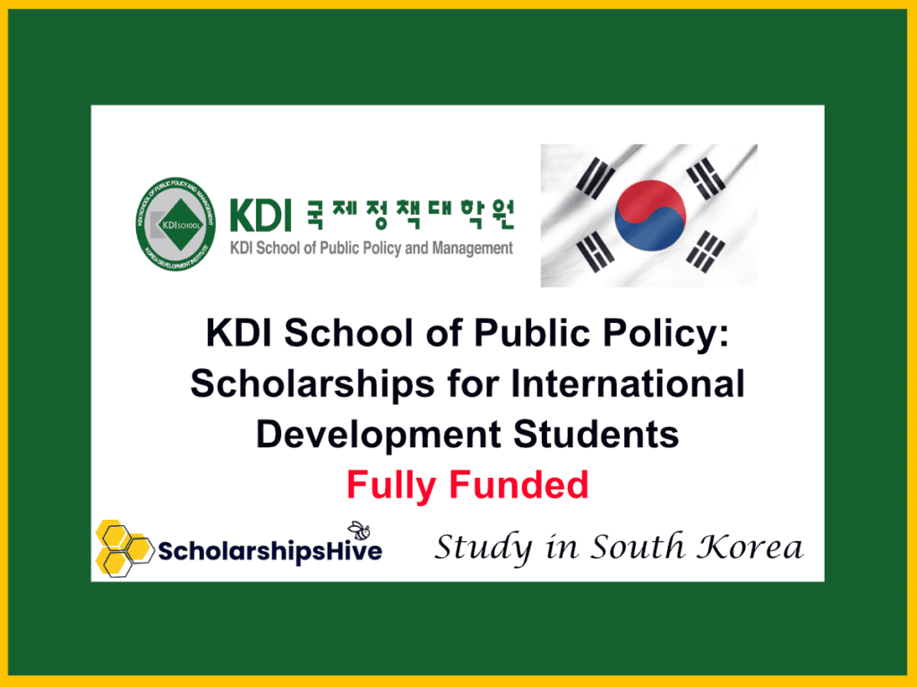 KDI School of Public Policy: Scholarships for International Development Students, South Korea | Fully Funded