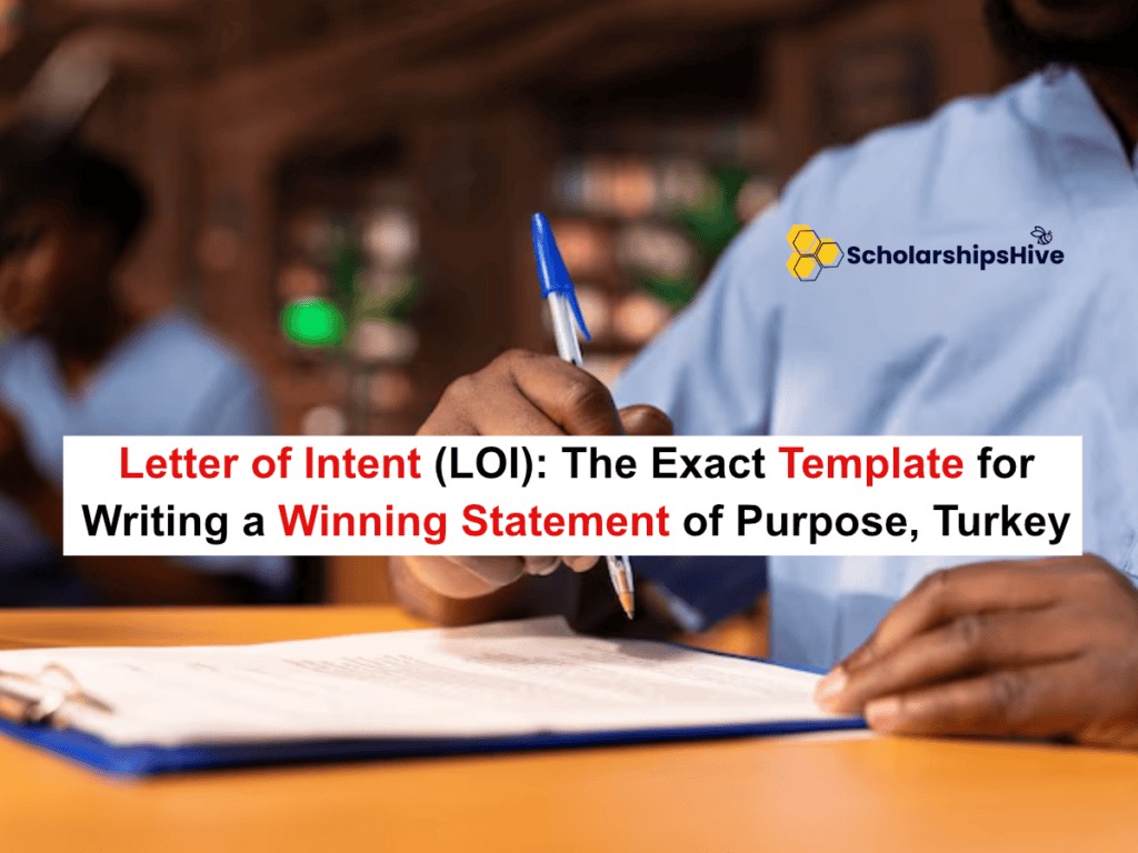 Letter of Intent (LOI): The Exact Template for Writing a Winning Statement of Purpose, Turkey