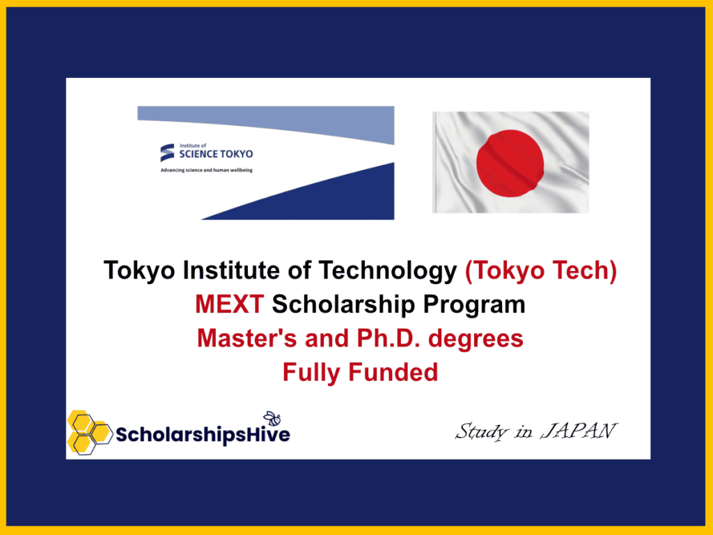Tokyo Institute of Technology (Tokyo Tech) MEXT Scholarship Program