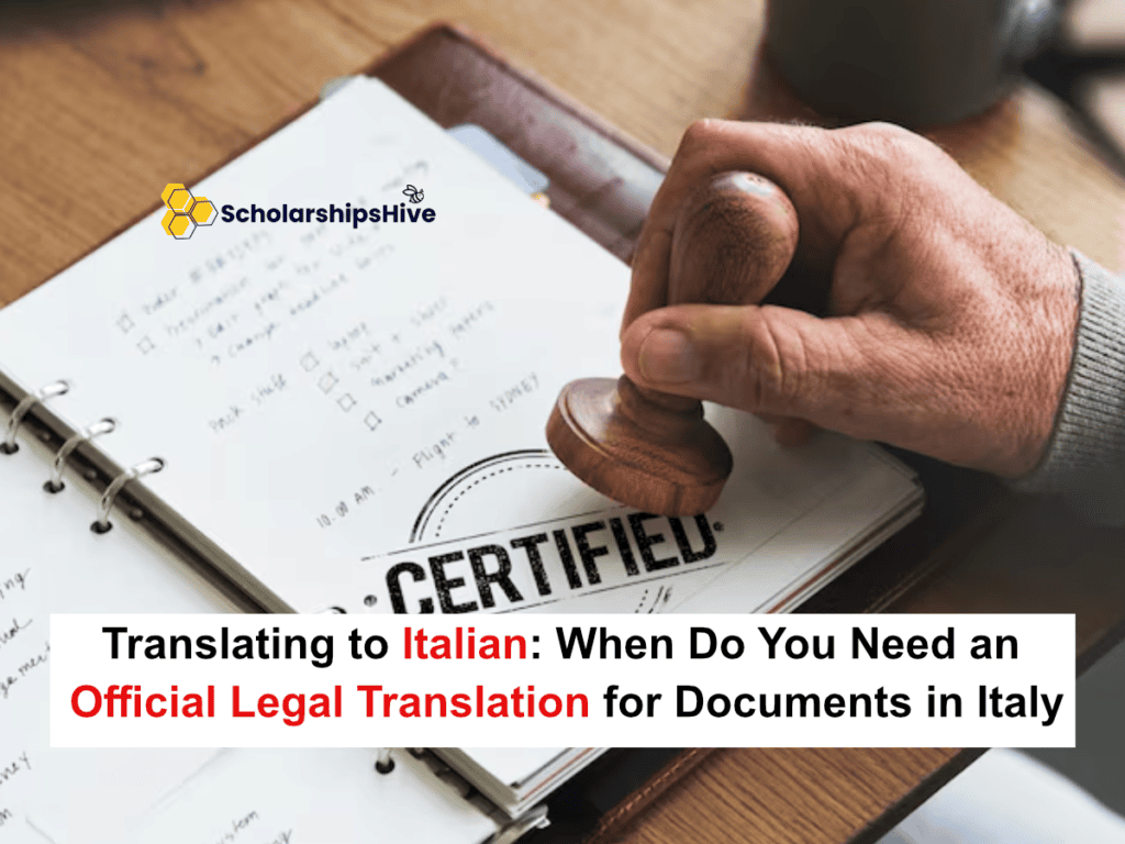 Translating to Italian: When Do You Need an Official Legal Translation for Documents in Italy