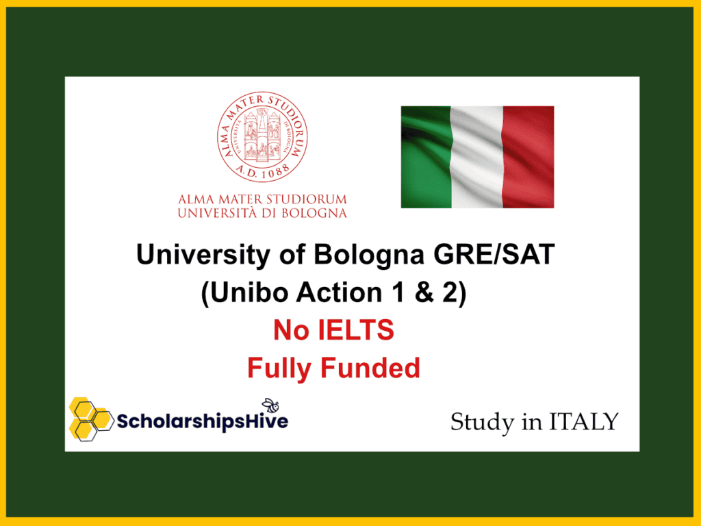 University of Bologna Unibo Action 1 & 2 Tuition Waivers and Study Grants in Italy