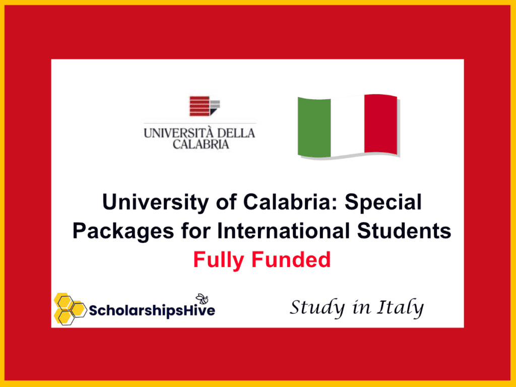 University of Calabria: Special Packages for International Students, Italy | Fully Funded