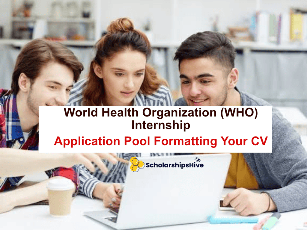 WHO FORMATTING CV