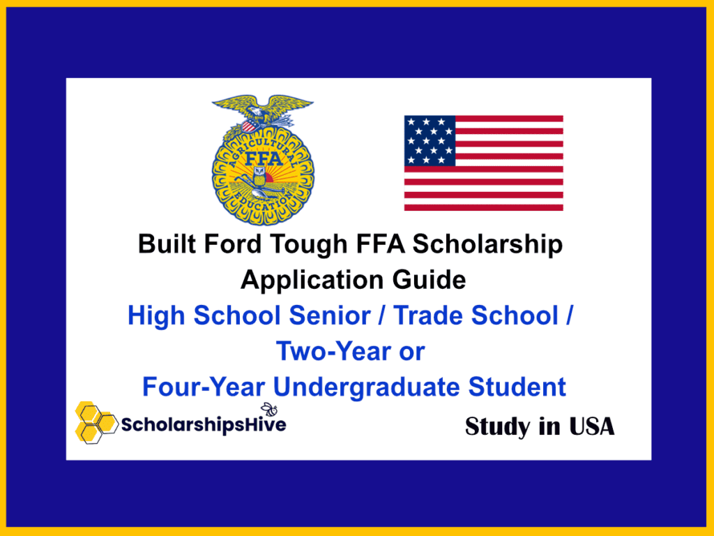 Built Ford Tough FFA Scholarship USA Application Guide