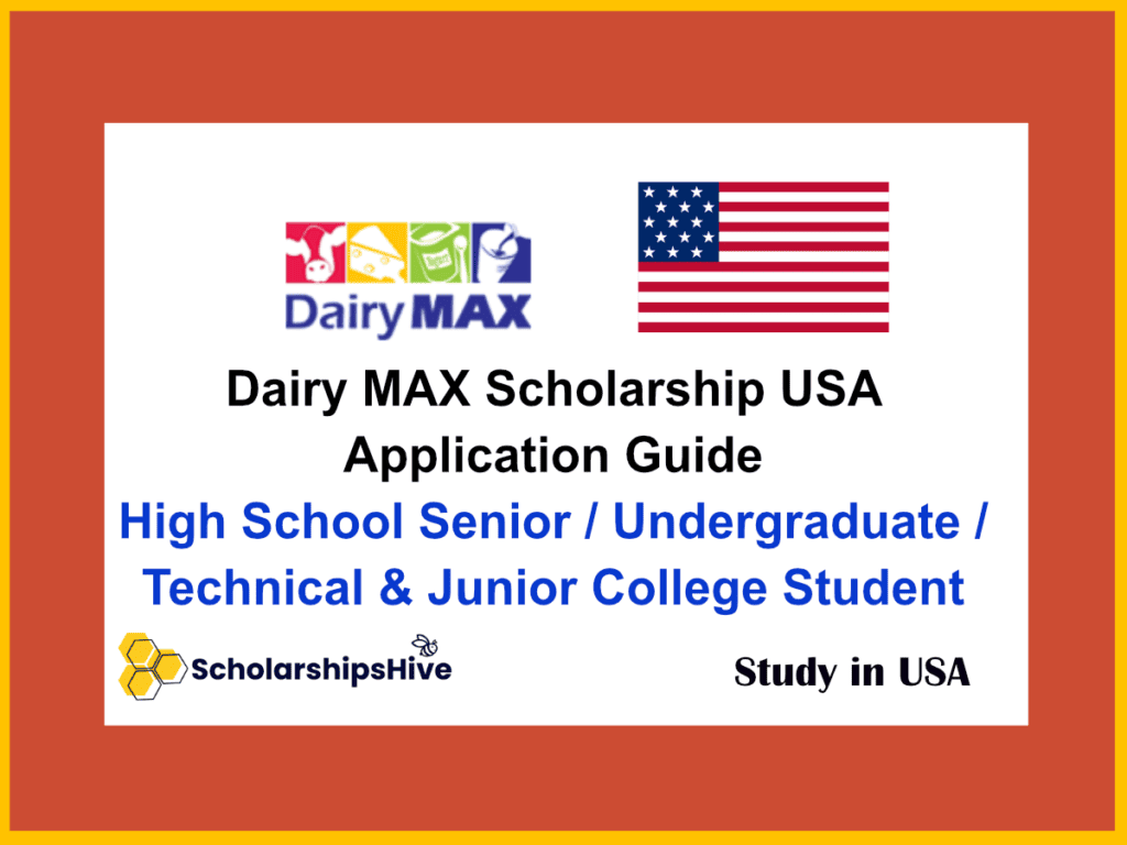 Dairy MAX Scholarship USA Application Guide