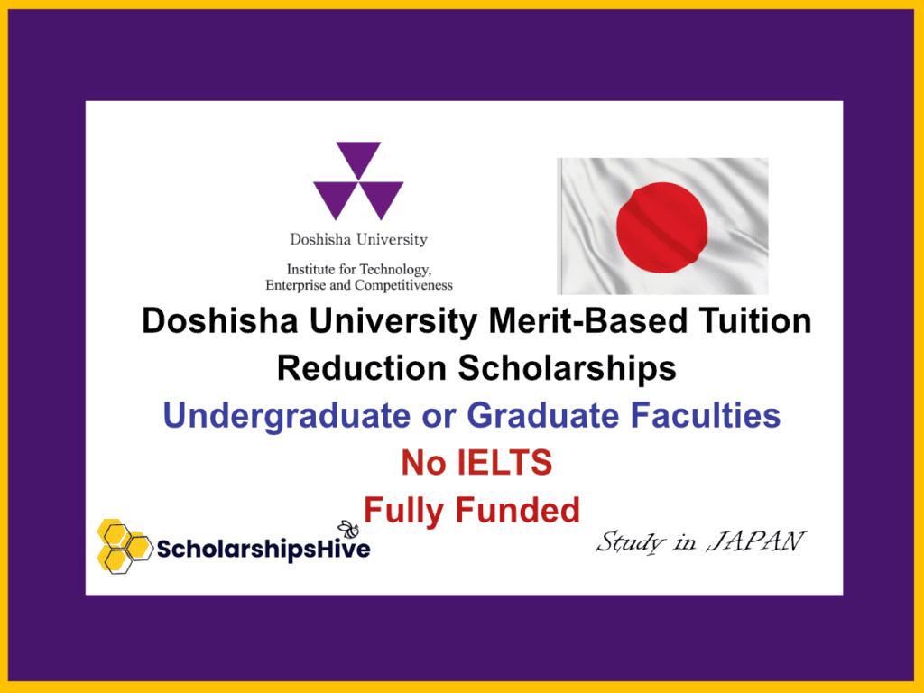 Doshisha University Merit-Based Tuition Reduction Scholarships