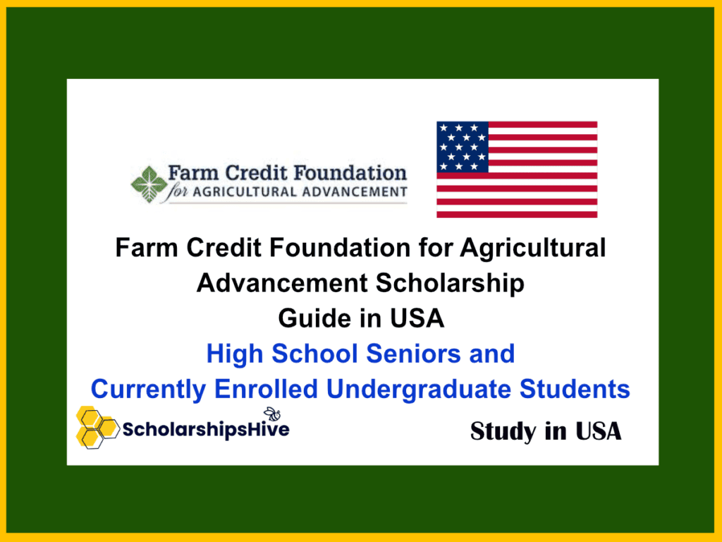 Farm Credit Foundation for Agricultural Advancement Scholarship Guide in USA