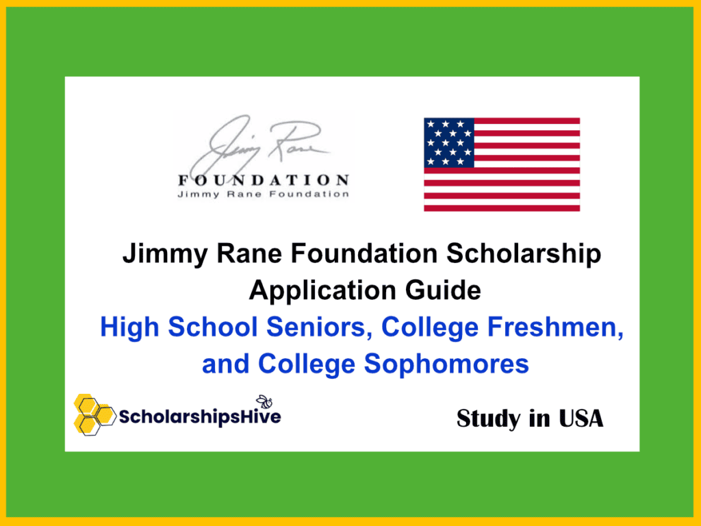 Jimmy Rane Foundation Scholarship Application Guide