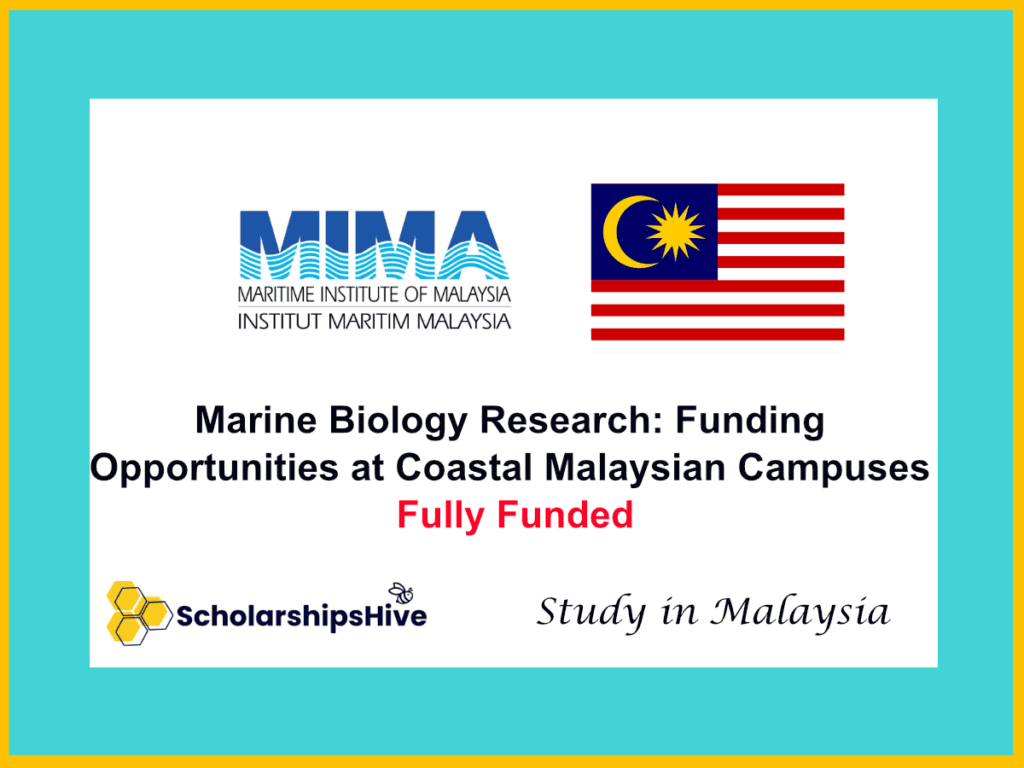 Marine Biology Research: Funding Opportunities at Coastal Malaysian Campuses | Fully Funded