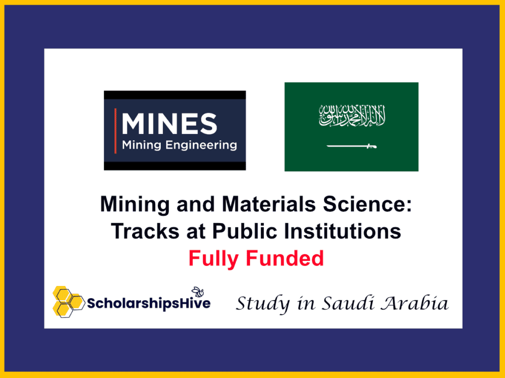 Mining and Materials Science: Fully Funded Tracks at Public Institutions, Saudi Arabia