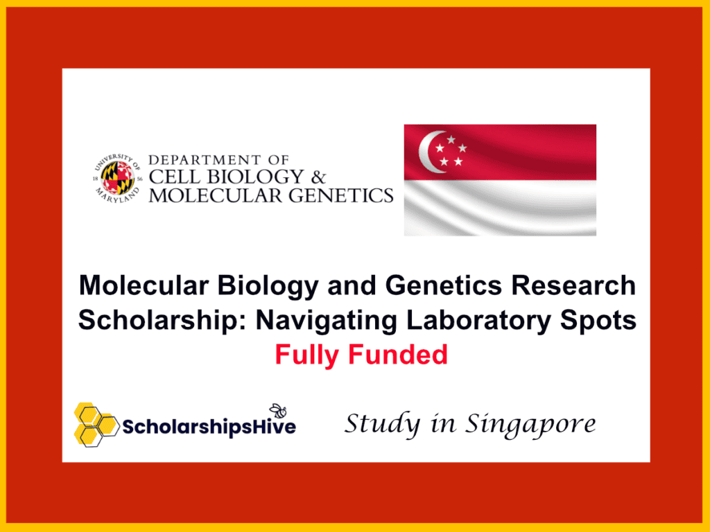 Molecular Biology and Genetics Research Scholarship: Navigating Laboratory Spots, Singapore | Fully Funded