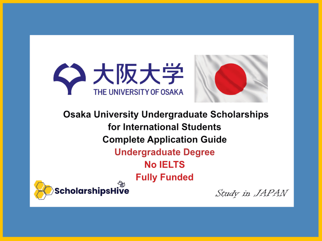 Osaka University Undergraduate Scholarships for International Students in Japan