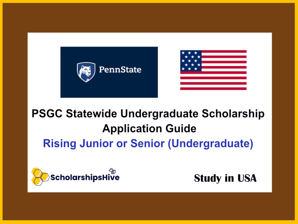 PSGC Statewide Undergraduate Scholarship Application Guide