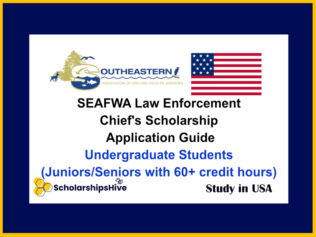 SEAFWA Law Enforcement Chiefs Scholarship in USA Application Guide