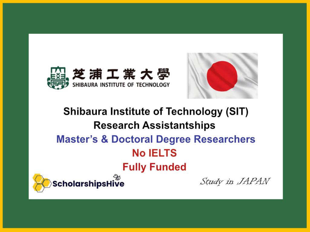 Shibaura Institute of Technology (SIT) Research Assistantships