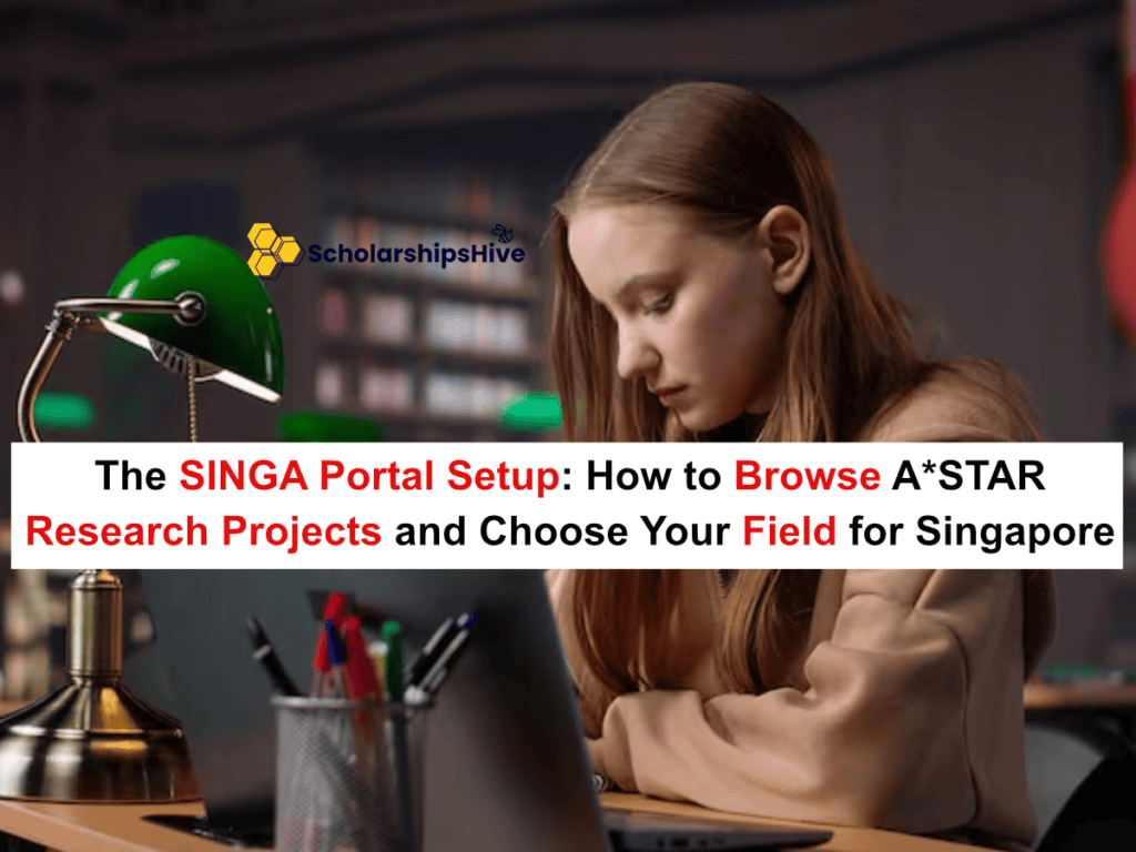 The SINGA Portal Setup: How to Browse A*STAR Research Projects and Choose Your Field for, Singapore | Fully Funded