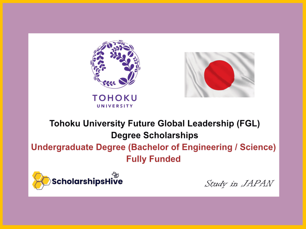 Tohoku University Future Global Leadership (FGL) Degree Scholarships
