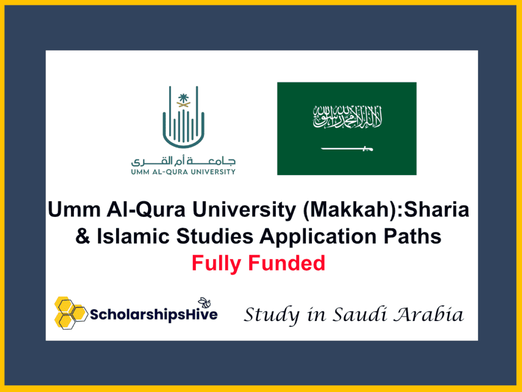 Umm Al-Qura University (Makkah): Sharia and Islamic Studies Application Paths, Saudi Arabia | Fully Funded