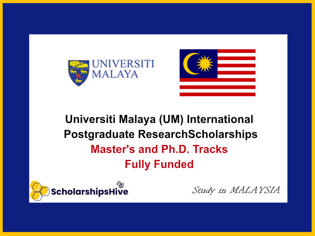Universiti Malaya (UM) International Postgraduate Research Scholarships Malaysia
