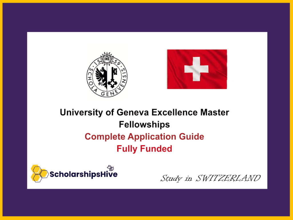 University of Geneva Excellence Master Fellowships Switzerland