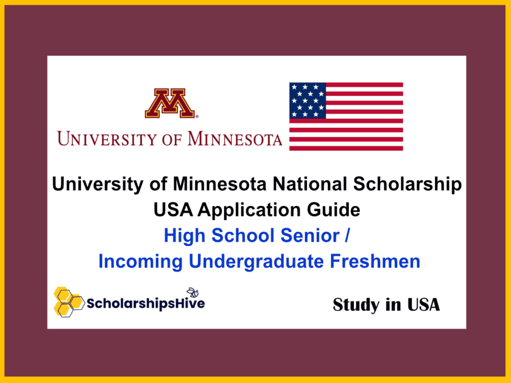 University of Minnesota National Scholarship USA Application Guide