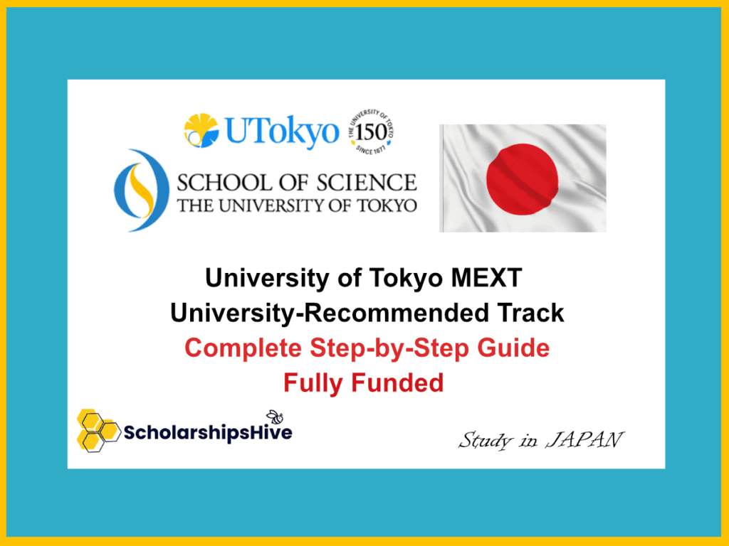 University of Tokyo MEXT University-Recommended Track Japan