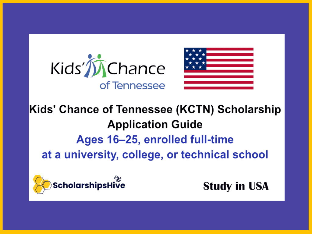 Kids' Chance of Tennessee Scholarship Application Guide