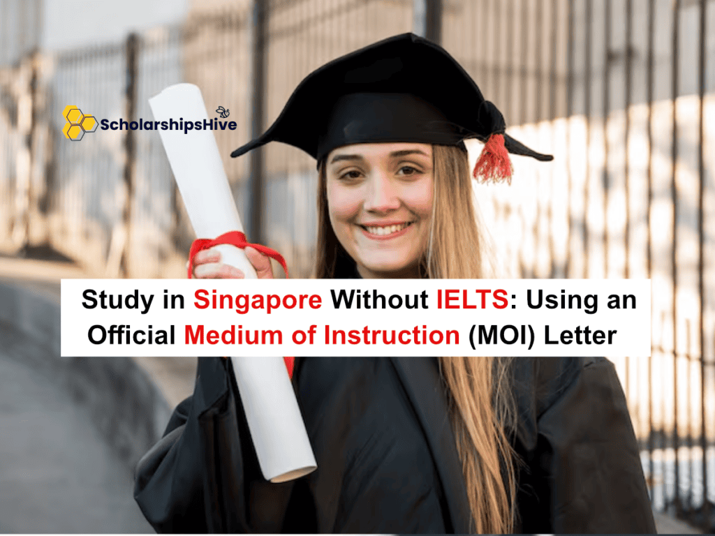 Study in Singapore Without IELTS: Using an Official Medium of Instruction (MOI) Letter | Fully Funded