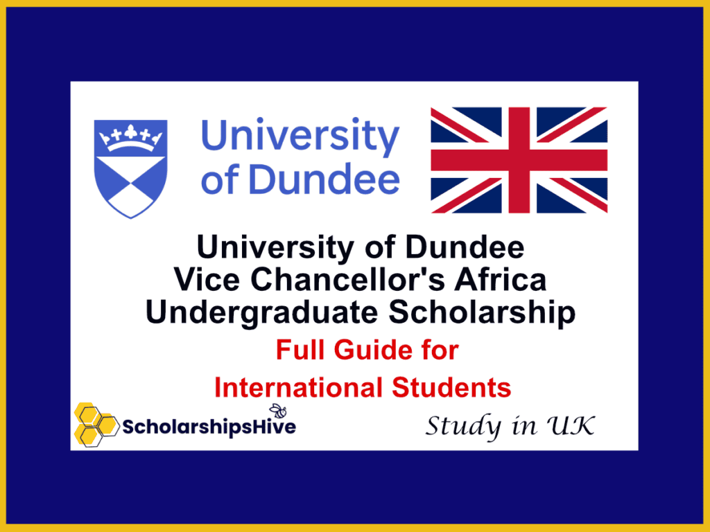 Vice Chancellor's Africa Undergraduate Scholarship at University of Dundee UK